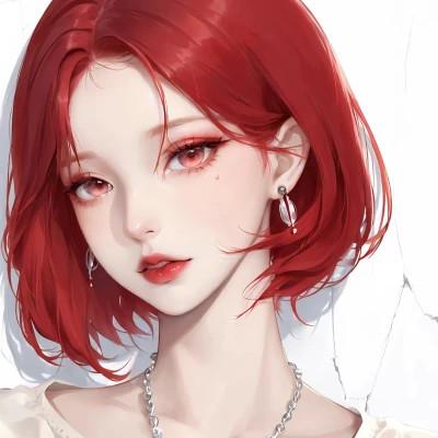 高级女生ai头像图片