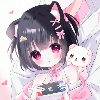 动漫少女心高清情头