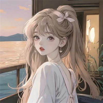 高级女生ai头像图片