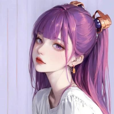 高级女生ai头像图片