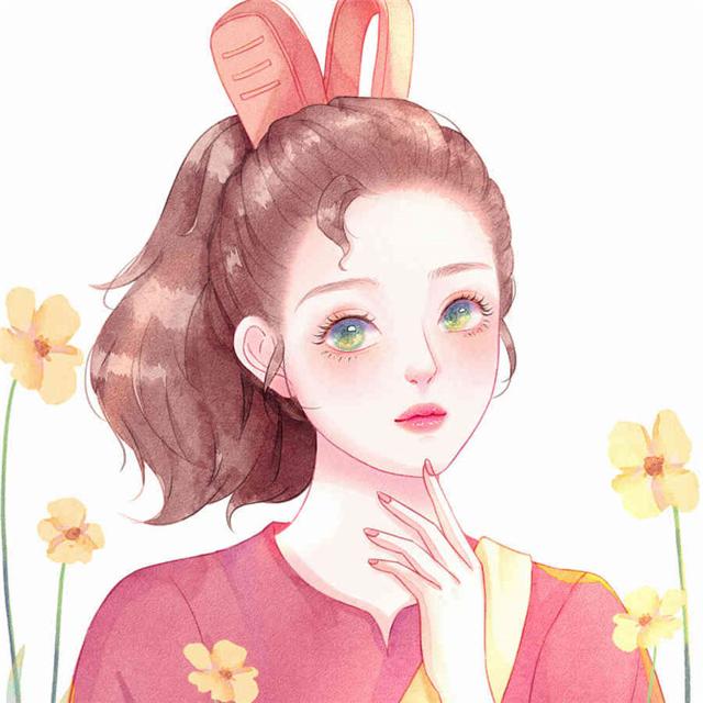 宫崎骏插画手绘女生头像图片 经典人物