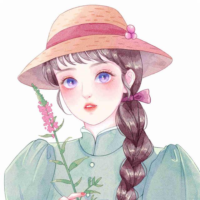 宫崎骏插画手绘女生头像图片 经典人物
