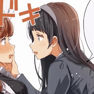 女女cp情侣头像百合动漫图片