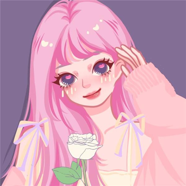 微信手绘头像图片女甜美高清