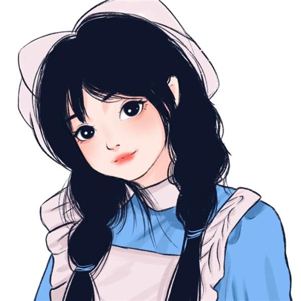 微信手绘头像图片女甜美高清