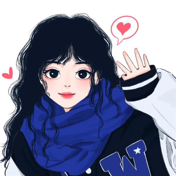 微信手绘头像图片女甜美高清