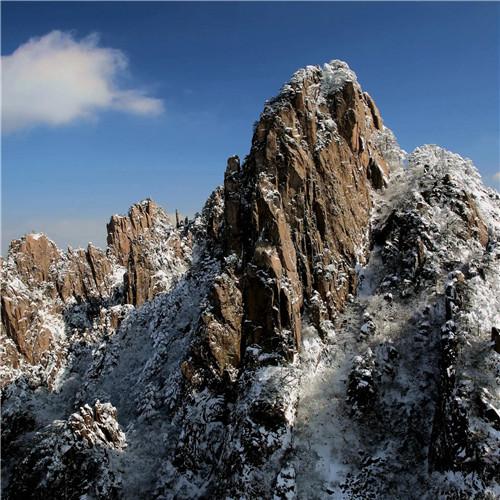 银装素裹黄山雪景风景头像图片 如仙似幻