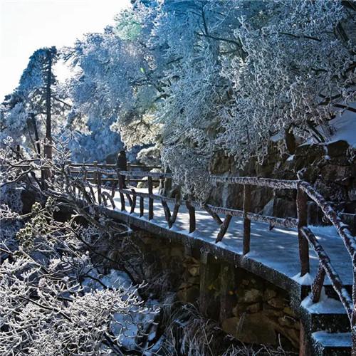 银装素裹黄山雪景风景头像图片 如仙似幻