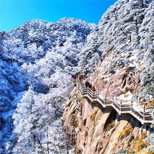 银装素裹黄山雪景风景头像图片 如仙似幻