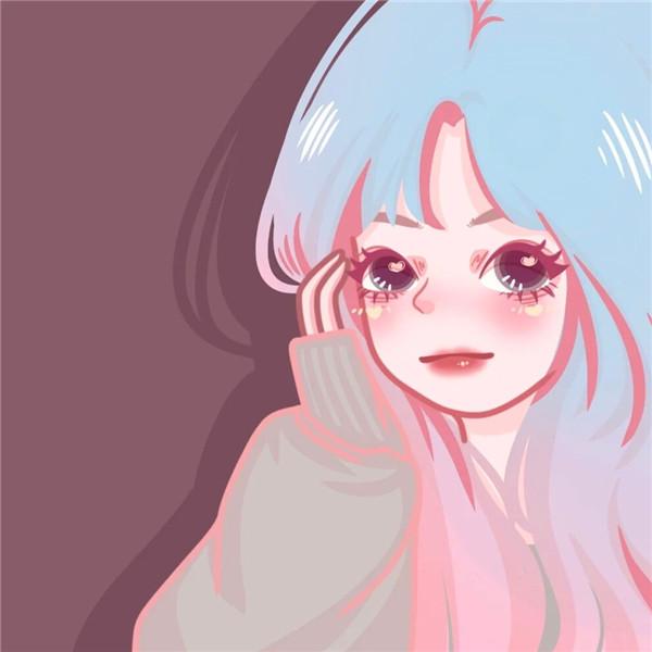 微信手绘头像图片女甜美高清