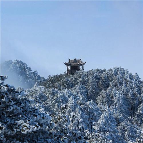 银装素裹黄山雪景风景头像图片 如仙似幻