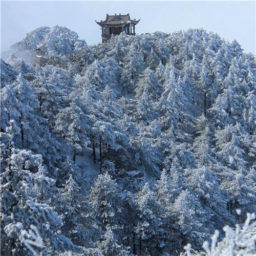 银装素裹黄山雪景风景头像图片 如仙似幻