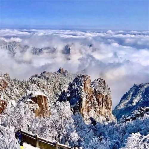 银装素裹黄山雪景风景头像图片 如仙似幻