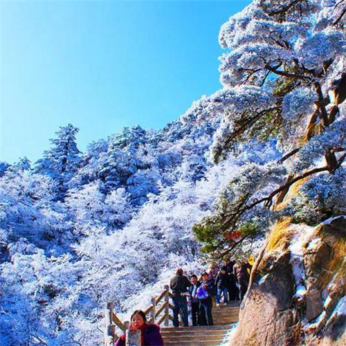 银装素裹黄山雪景风景头像图片 如仙似幻