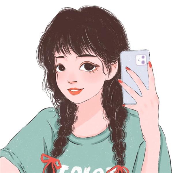 微信手绘头像图片女甜美高清