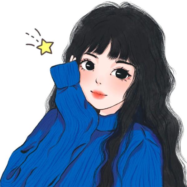 微信手绘头像图片女甜美高清