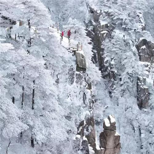 银装素裹黄山雪景风景头像图片 如仙似幻