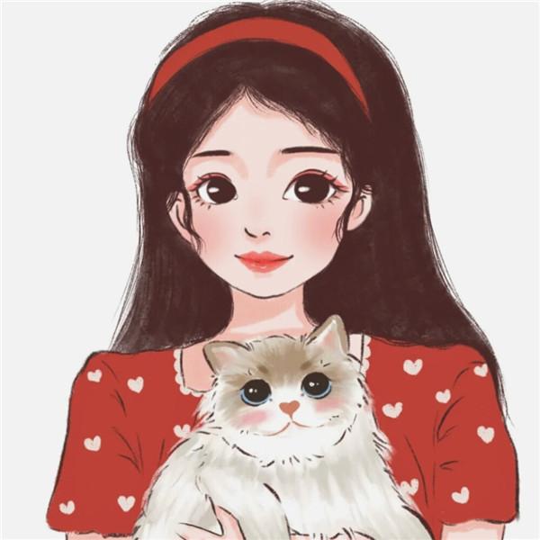 微信手绘头像图片女甜美高清