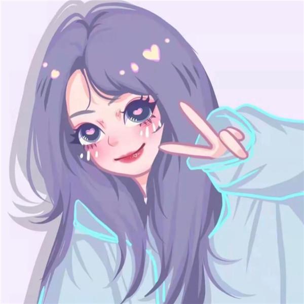 微信手绘头像图片女甜美高清