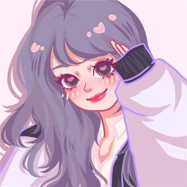 微信手绘头像图片女甜美高清