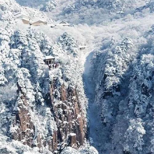 银装素裹黄山雪景风景头像图片 如仙似幻