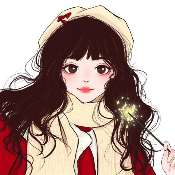 微信手绘头像图片女甜美高清