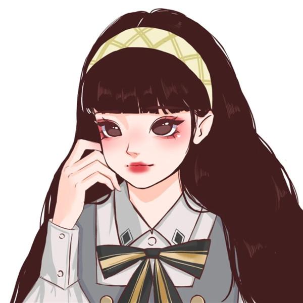 微信手绘头像图片女甜美高清