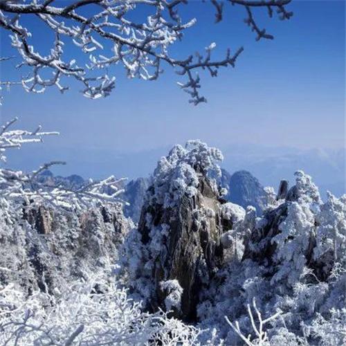 银装素裹黄山雪景风景头像图片 如仙似幻