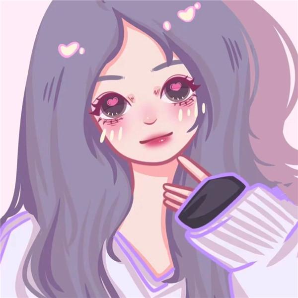 微信手绘头像图片女甜美高清