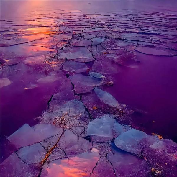 浪漫紫色系治愈系风景头像图片