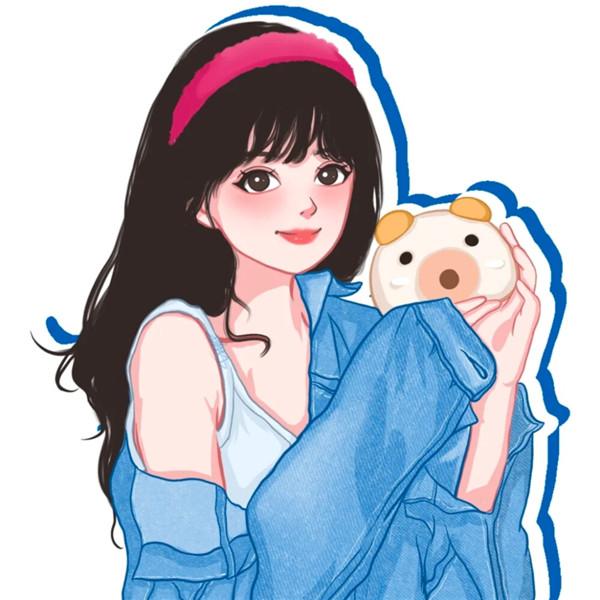 微信手绘头像图片女甜美高清