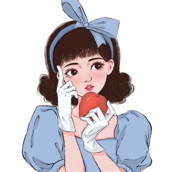 微信手绘头像图片女甜美高清