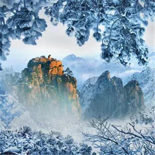 银装素裹黄山雪景风景头像图片 如仙似幻