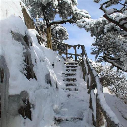 银装素裹黄山雪景风景头像图片 如仙似幻