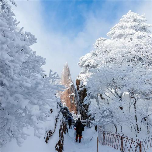 银装素裹黄山雪景风景头像图片 如仙似幻