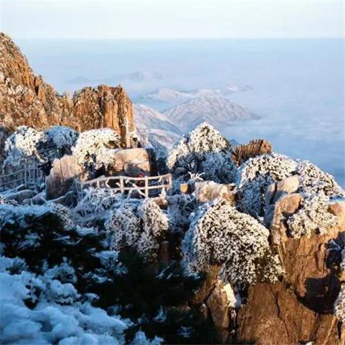 银装素裹黄山雪景风景头像图片 如仙似幻