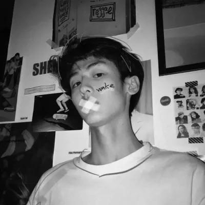 黑白头像情侣一人一张超火图片
