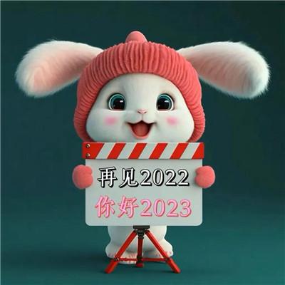 新年快乐图片2023头像 开心喜庆的兔年2023新年快乐头像