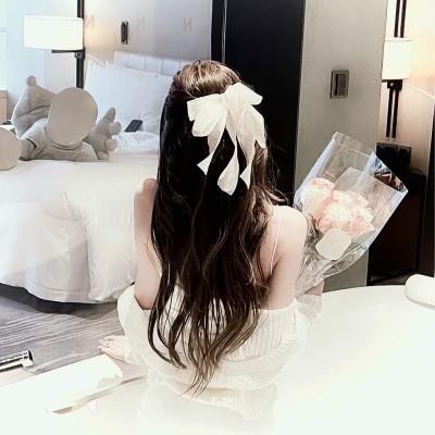 女头像真人图片背影