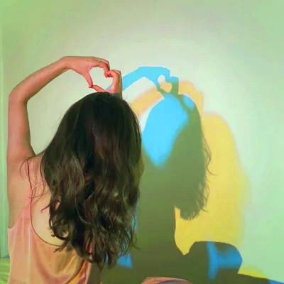 女头像真人图片背影