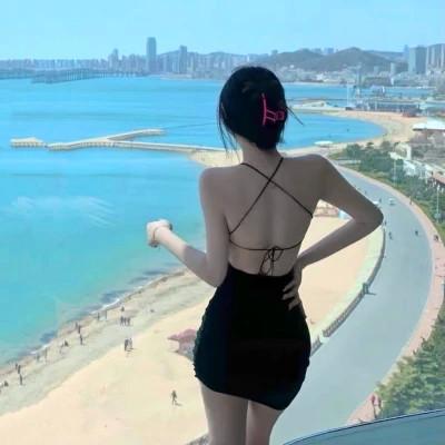 女头像真人图片背影