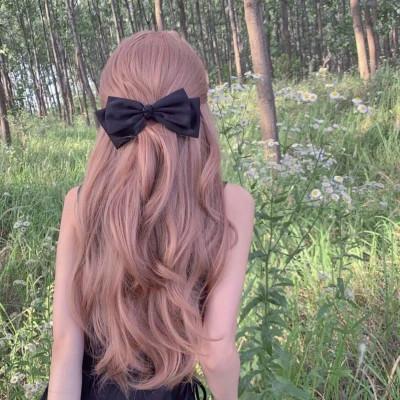 女头像真人图片背影
