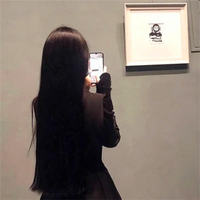 女头像真人图片背影