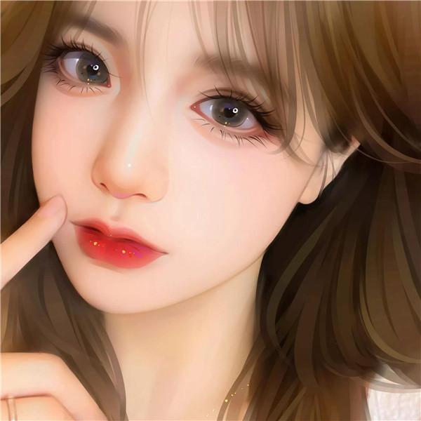 精致漫画头像手绘女生