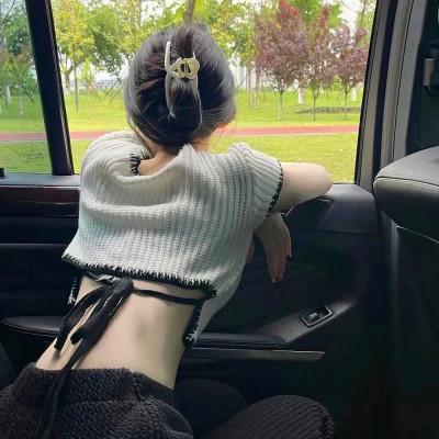 女头像真人图片背影