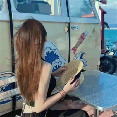 女头像真人图片背影