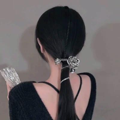 女头像真人图片背影