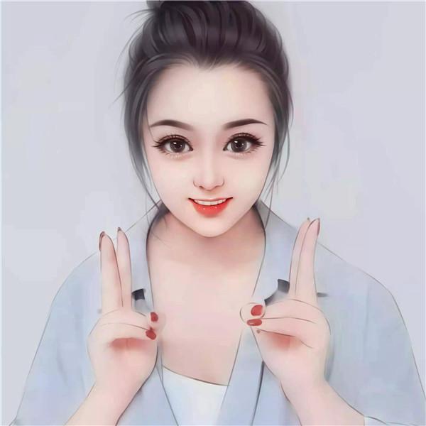 精致漫画头像手绘女生