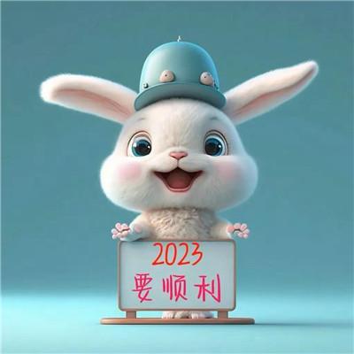 新年快乐图片2023头像 开心喜庆的兔年2023新年快乐头像