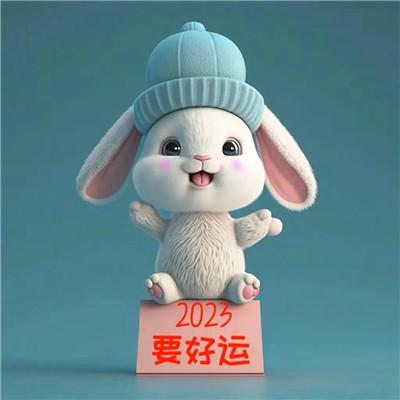 新年快乐图片2023头像 开心喜庆的兔年2023新年快乐头像